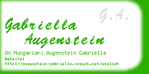 gabriella augenstein business card